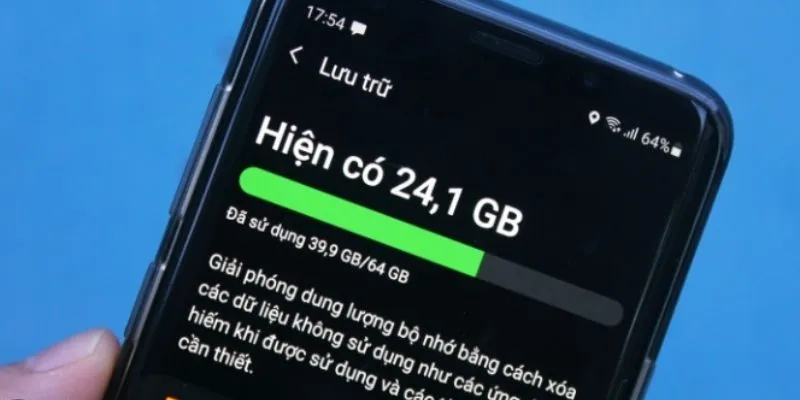 Đảm bảo đủ dung lượng máy khi tải app WW88
